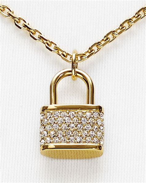 michael kors locket necklace